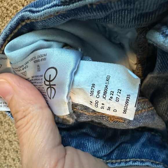 Circus NY Distressed Wide Leg Jeans Sz 28 Frayed Hem Grunge Streetwear Vibe A146 - Picture 4 of 9